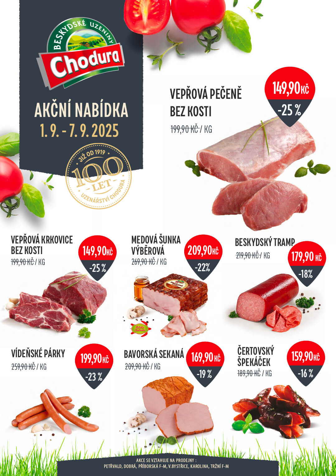 Aktuální akční nabídka sortimentu Chodura