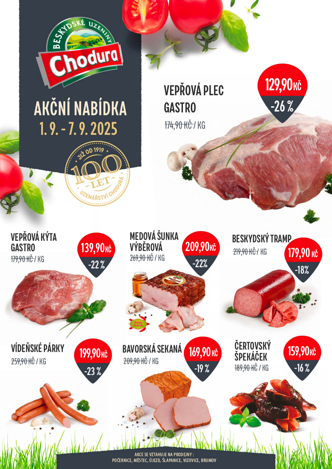 Aktuální akční nabídka sortimentu Chodura